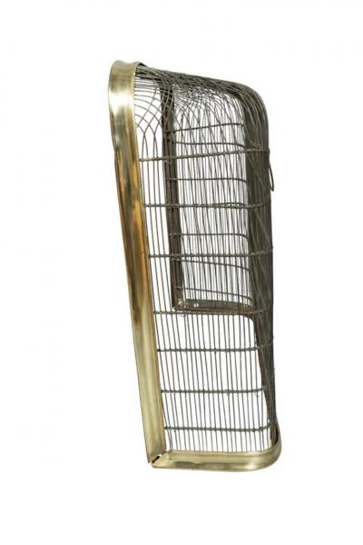 Victorian Wire And Brass Firescreen