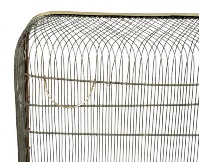 Victorian Wire And Brass Firescreen