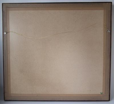 Victorian Woolwork Embroidered Picture of a Tiger