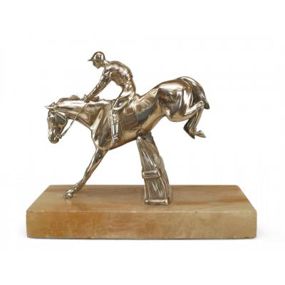 Victorian deskBronze Horse and Jockey