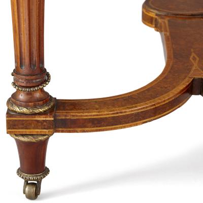 Victorian gilt bronze and wood jardini re table