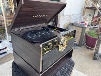 Victrola Entertainment Center and Stand