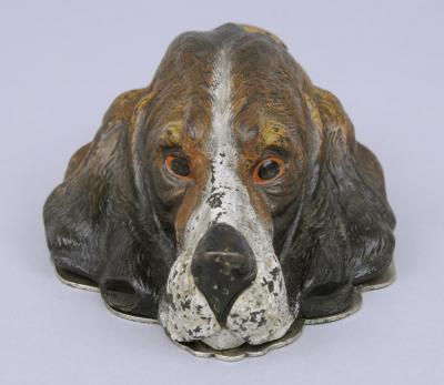 Vienna Cold Paint Bronze Dog Head Letter Clip