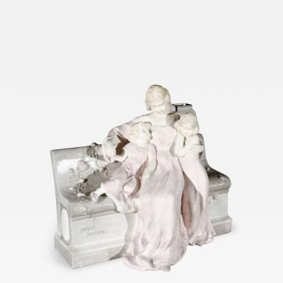 Vienna Faience Porcelain Figurine by Schauer