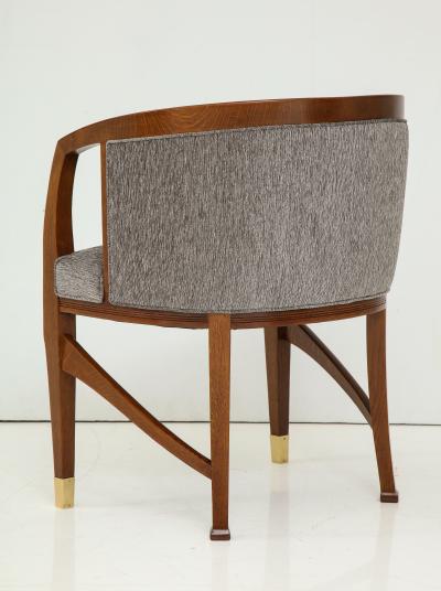 Vienna Secession Side Chair Solid wood with brass Sabots Vienna 1915