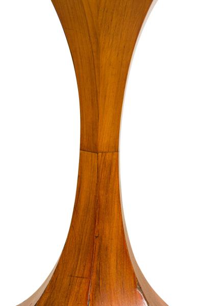 Viennese Biedermeier Figured Fruitwood Walnut and Ebonized Center Table