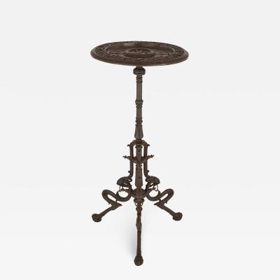 Viennese cast iron circular occasional table