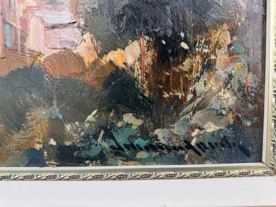 View of Positano Amalfi Coast Italy Oil on Canvas