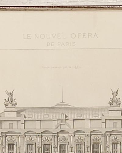 View of the Paris Opera House France 19th century