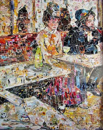 Vik Muniz Brazilian Modern Abstract Expressionist Chromogenic Print Vik Muniz
