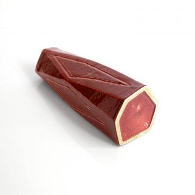 Vilhelm Bjerke Petersen VILHELM BJERKE PETERSEN RED STONEWARE VASE FOR RORSTRAND 1950S