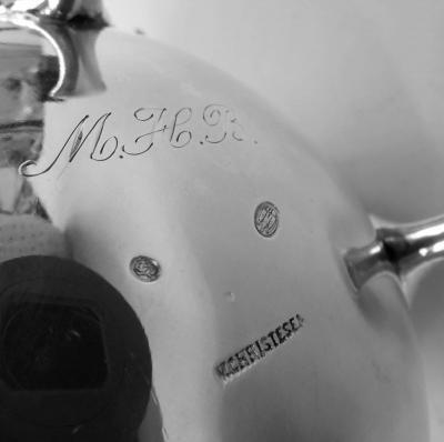 Vilhelm Christensen Danish Classical Silver Butter Dish by Vilhelm Christensen 1890