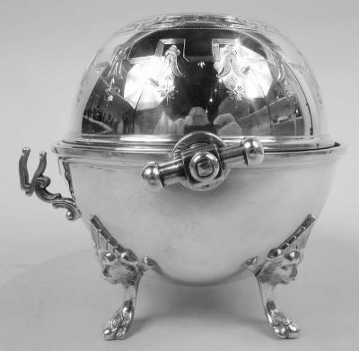 Vilhelm Christensen Danish Classical Silver Butter Dish by Vilhelm Christensen 1890
