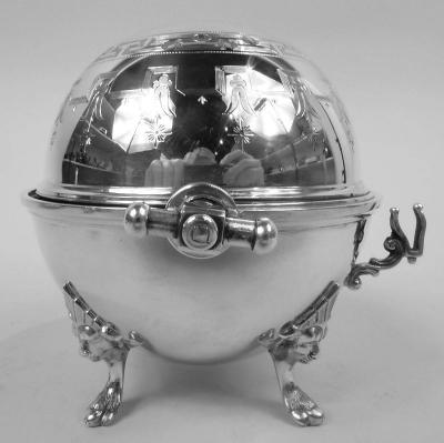 Vilhelm Christensen Danish Classical Silver Butter Dish by Vilhelm Christensen 1890