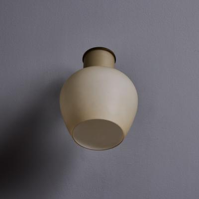 Vilhelm Lauritzen 1950s Vilhelm Lauritzen Christiansborg Brass Glass Sconces for Louis Poulsen