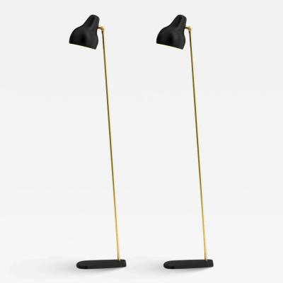 Vilhelm Lauritzen Vilhelm Lauritzen Black Radiohus Floor Lamps for Louis Poulsen