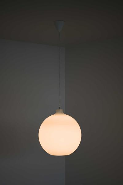 Vilhelm Wohlert Satellit Ceiling Lamp in Opaline Glass by Vilhelm Wohlert 1960s