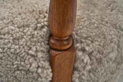Villy S rensen Villy S rensen Easy Chair With Oak Frame Denmark 1950s