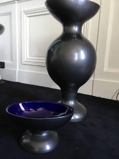 Vincent Collin Set of Two Vases by Vincent Collin