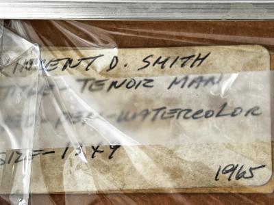 Vincent D Smith Portrait of African Man by African American Artist Expressionist Brush Strokes