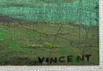 Vincent D Smith Village in Benin Africa African American Artist Paints Africa in the 1970s