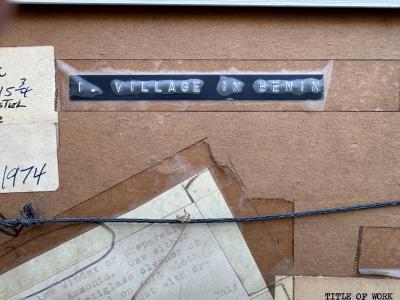 Vincent D Smith Village in Benin Africa African American Artist Paints Africa in the 1970s