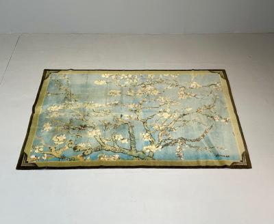 Vincent van Gogh Ege Art Line Modern Carpet Cherry Blossom Rug Signed