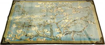 Vincent van Gogh Ege Art Line Modern Carpet Cherry Blossom Rug Signed