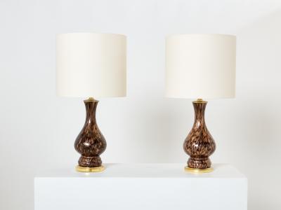 Vincenzo Nason Vincenzo Nason Avventurina Murano glass table lamps 1960s
