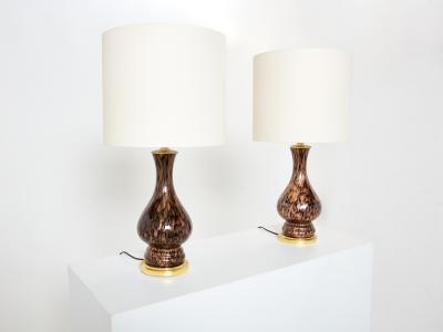 Vincenzo Nason Vincenzo Nason Avventurina Murano glass table lamps 1960s