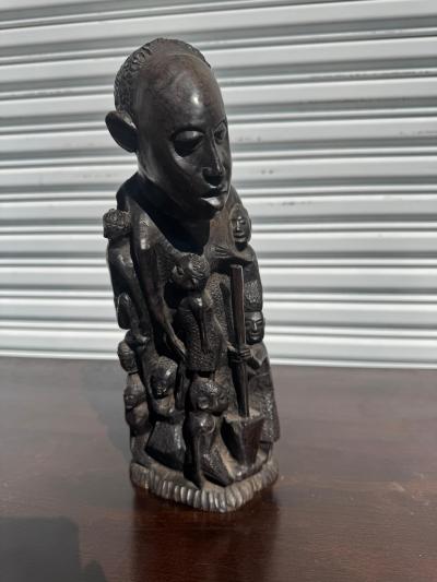 Vintage 13 Tanzanian Ironwood Family Tree Sculpture