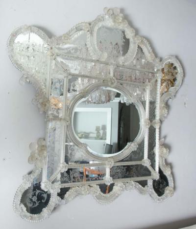 Vintage 20th Century Ornate Italian Mirror