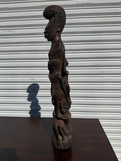 Vintage 27 Tanzanian Ironwood Family Tree Sculpture