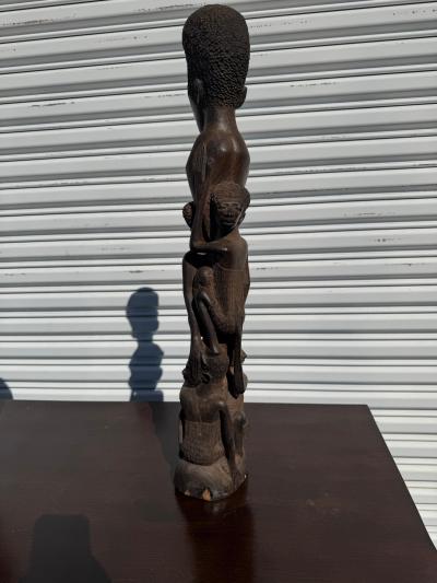 Vintage 27 Tanzanian Ironwood Family Tree Sculpture