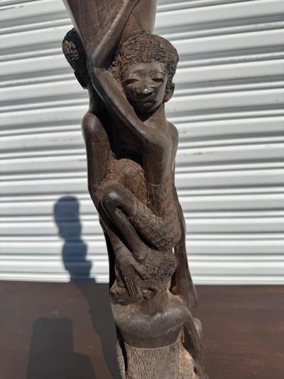 Vintage 27 Tanzanian Ironwood Family Tree Sculpture