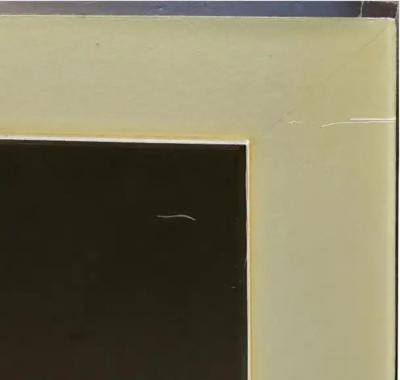 Vintage 3 Dimensional New York City Skyline Photograph Twin Towers Framed