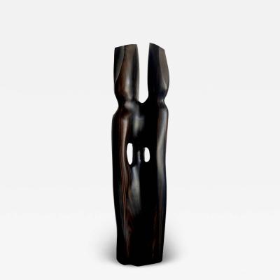 Vintage Abstract Sculpture of Two Combined Figures