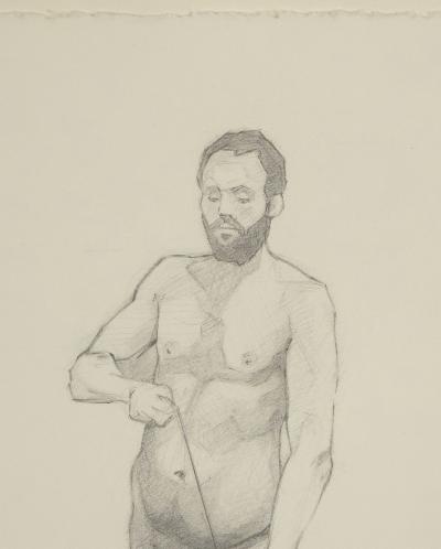 Vintage Academic Drawing of a Man U S A circa 1970