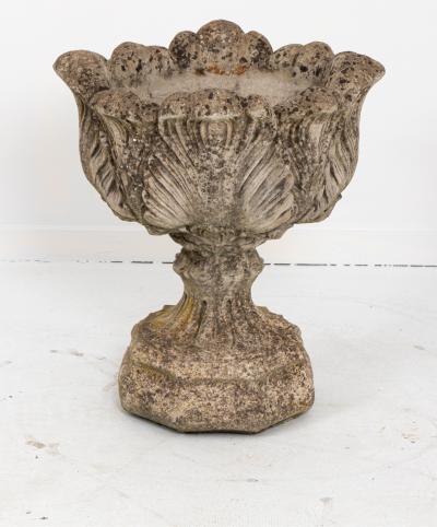 Vintage Acanthus Leaf Pedestal Planter for Garden