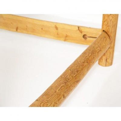 Vintage Adirondack Log King Bed