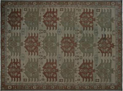 Vintage Afghan Soumak OverDyed Rug 121 x 169 