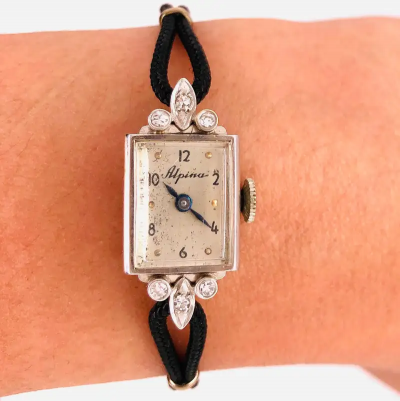 Vintage Alpina Watch 17 Jewels 14 Karat Gold 1 6grams