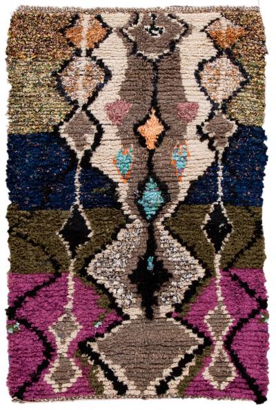 Vintage Amercian Rag Rug 5 X 7