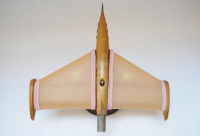 Vintage American Airplane Table Lamp with Illuminated Wings