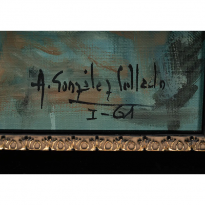 Vintage Antonio Gonzalez Collado Original Oil Painting on Canvas