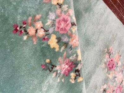 Vintage Art Deco Chinese Rug Green