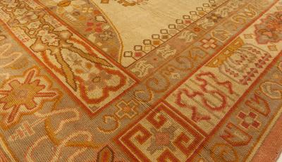 Vintage Art Deco Handmade Wool Rug