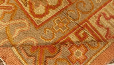 Vintage Art Deco Handmade Wool Rug