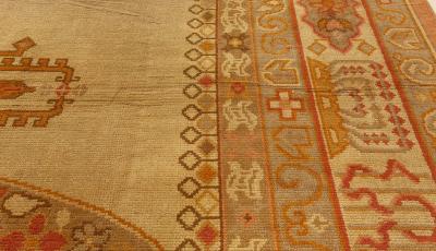Vintage Art Deco Handmade Wool Rug