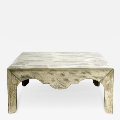Vintage Art Deco Mirrored Glass Cocktail Table